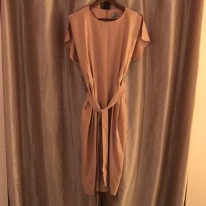 NWT ASOS light pink maxi dress w/pockets - 16
